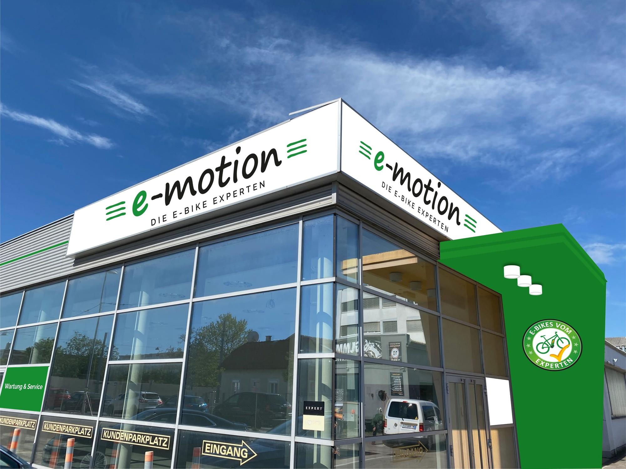 Das Bild zeigt die e-motion e-Bike Welt Wien