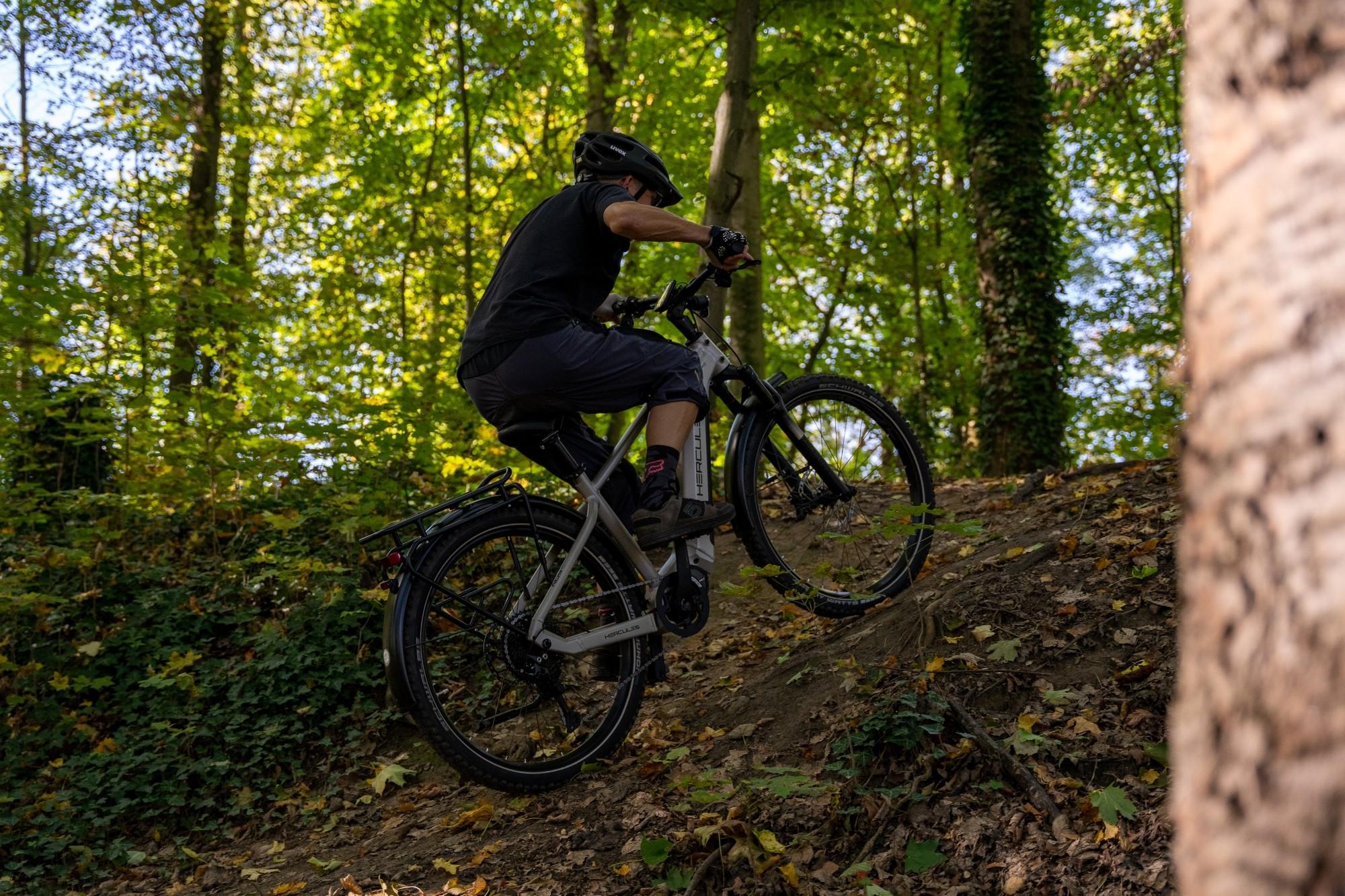 Das Bild zeigt Christopf Steier uphill im Kurpark