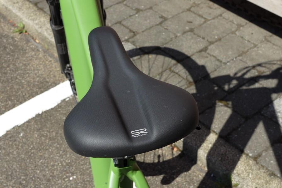 Das Bild zeigt den Sattel eines Velo de Ville AEB 990 E-Bikes.