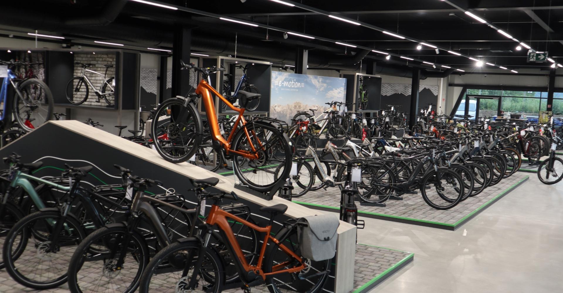 Innenansicht der e-motion e-Bike Welt Gärtringen