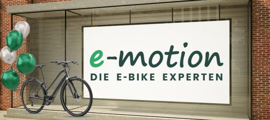 E-Bike Eröffnung in Lustenau: e-motion Store mit Fahrraddisplay