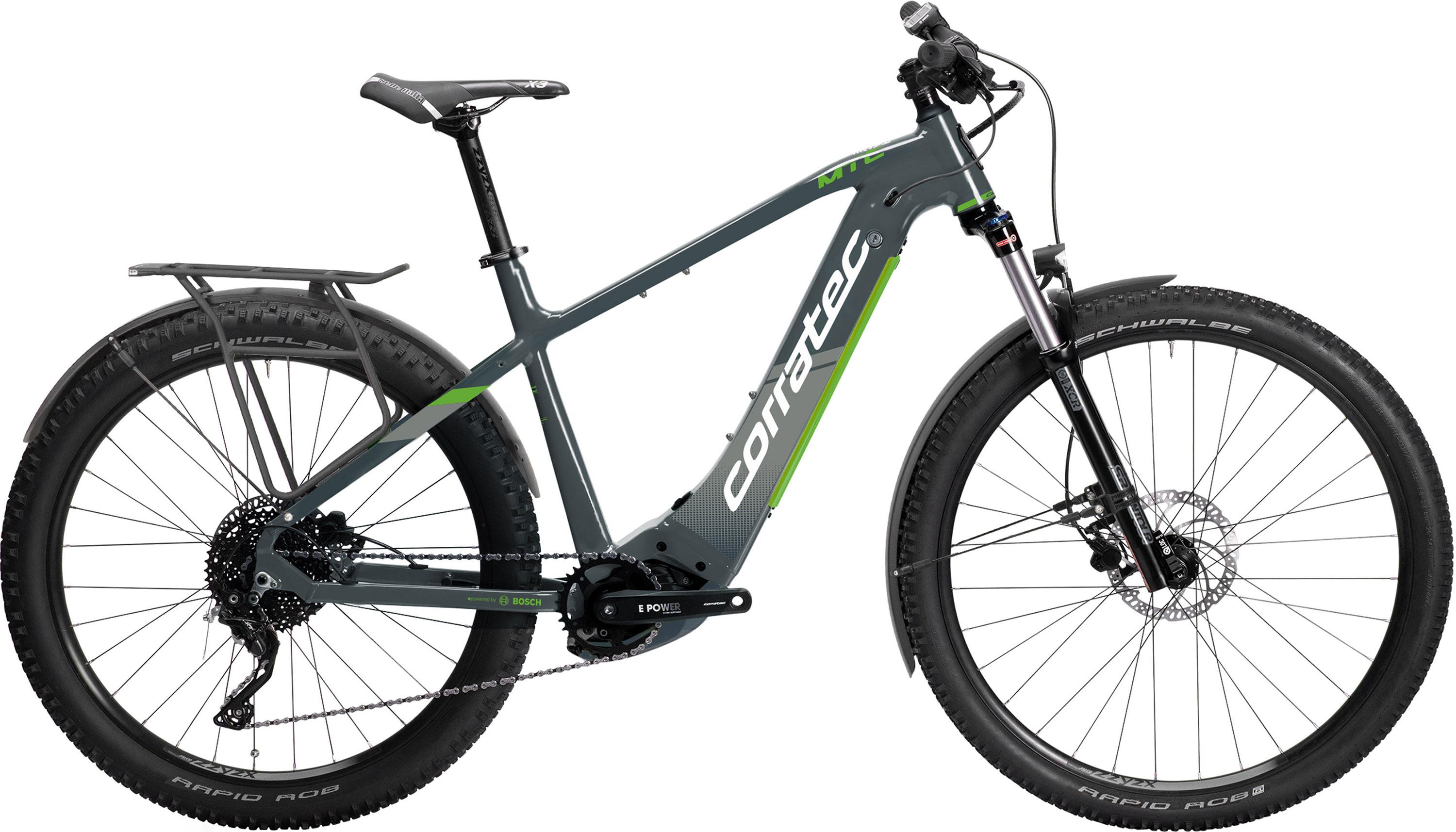 Das e-MTB Corratec E-Power MTC in Seitenansicht für vielseitige Touren im Gelände und Alltag