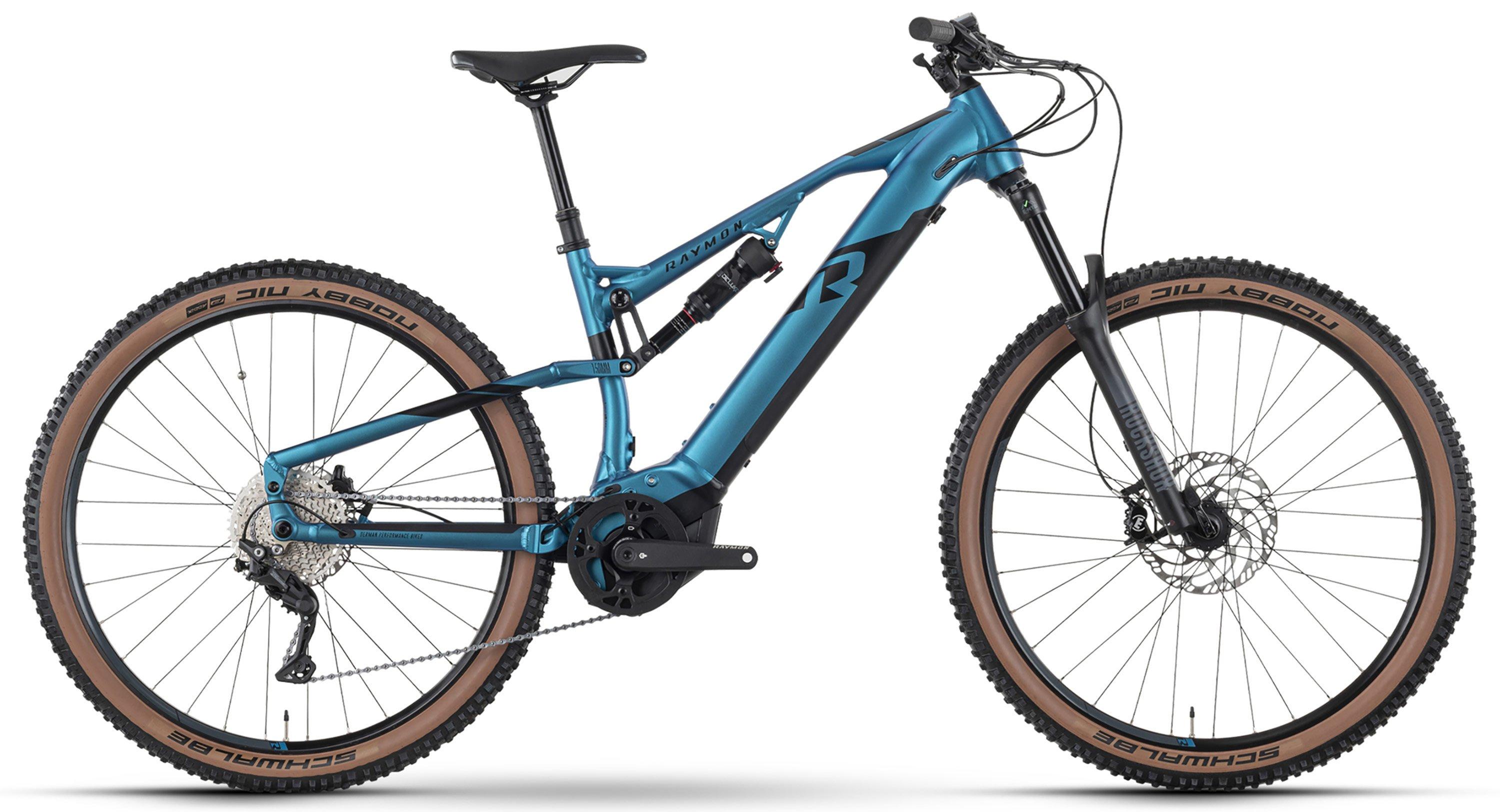 Raymon FullRay 150E 8.0 Deore Schwarz/Blau