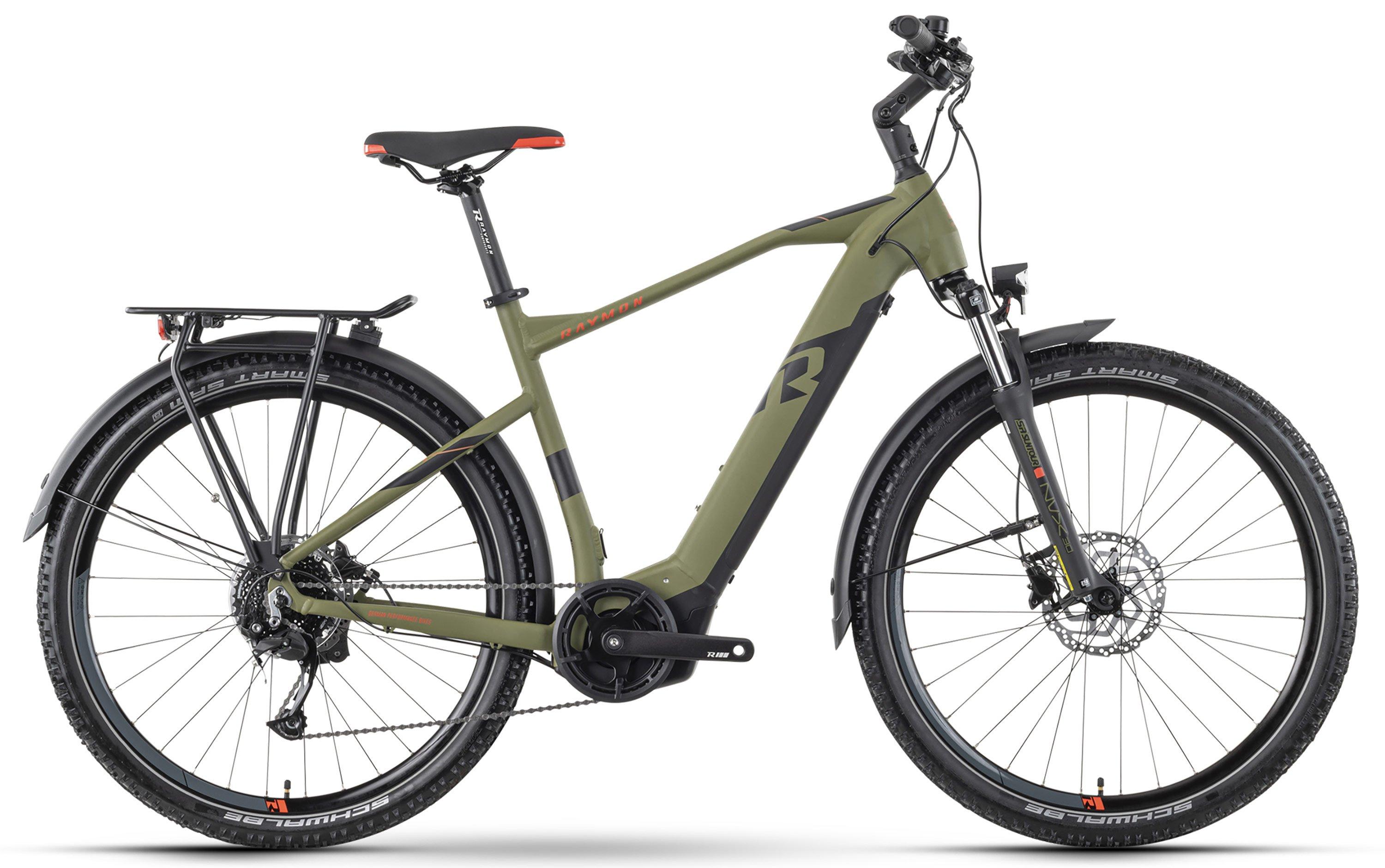 Raymon CrossRay E 5.0 M350 Schwarz/Rot/Grün