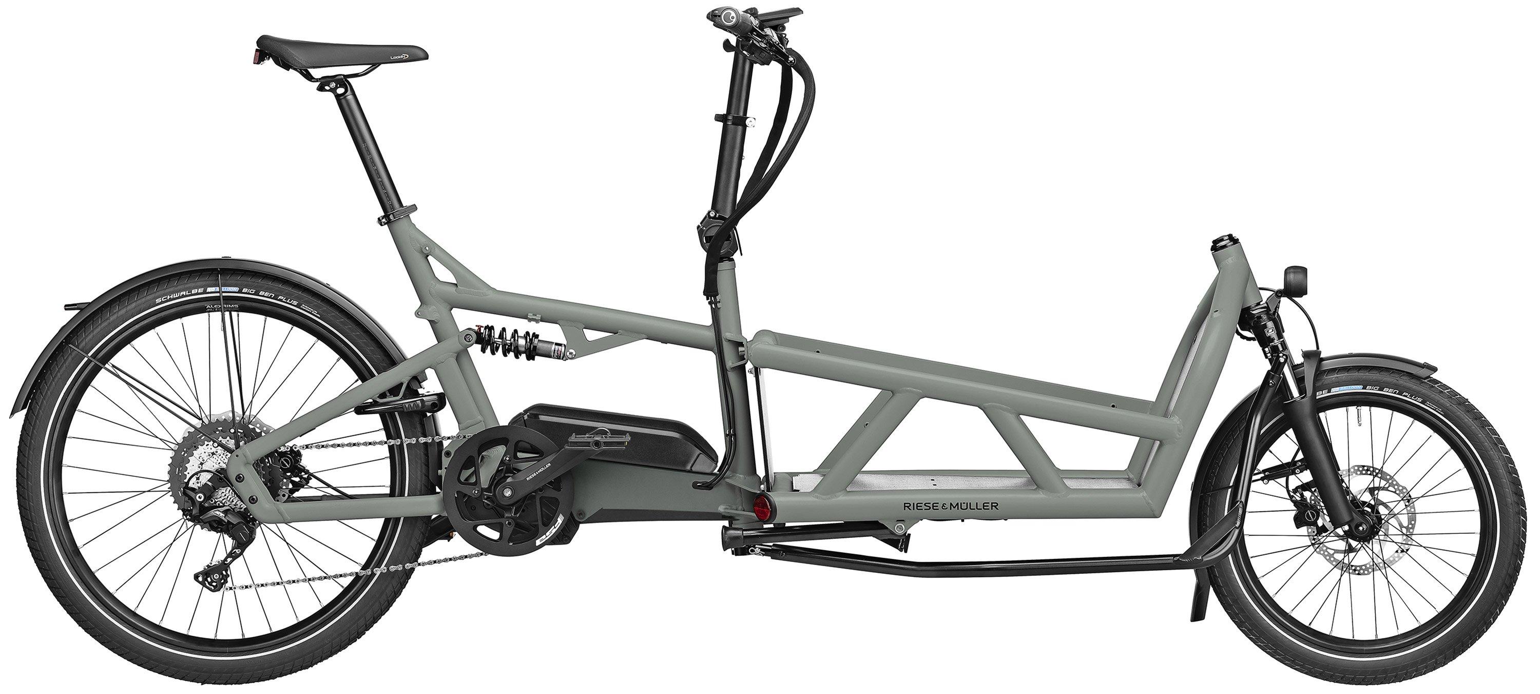Riese & Müller Load4 60 touring Testbike Grau/Grün