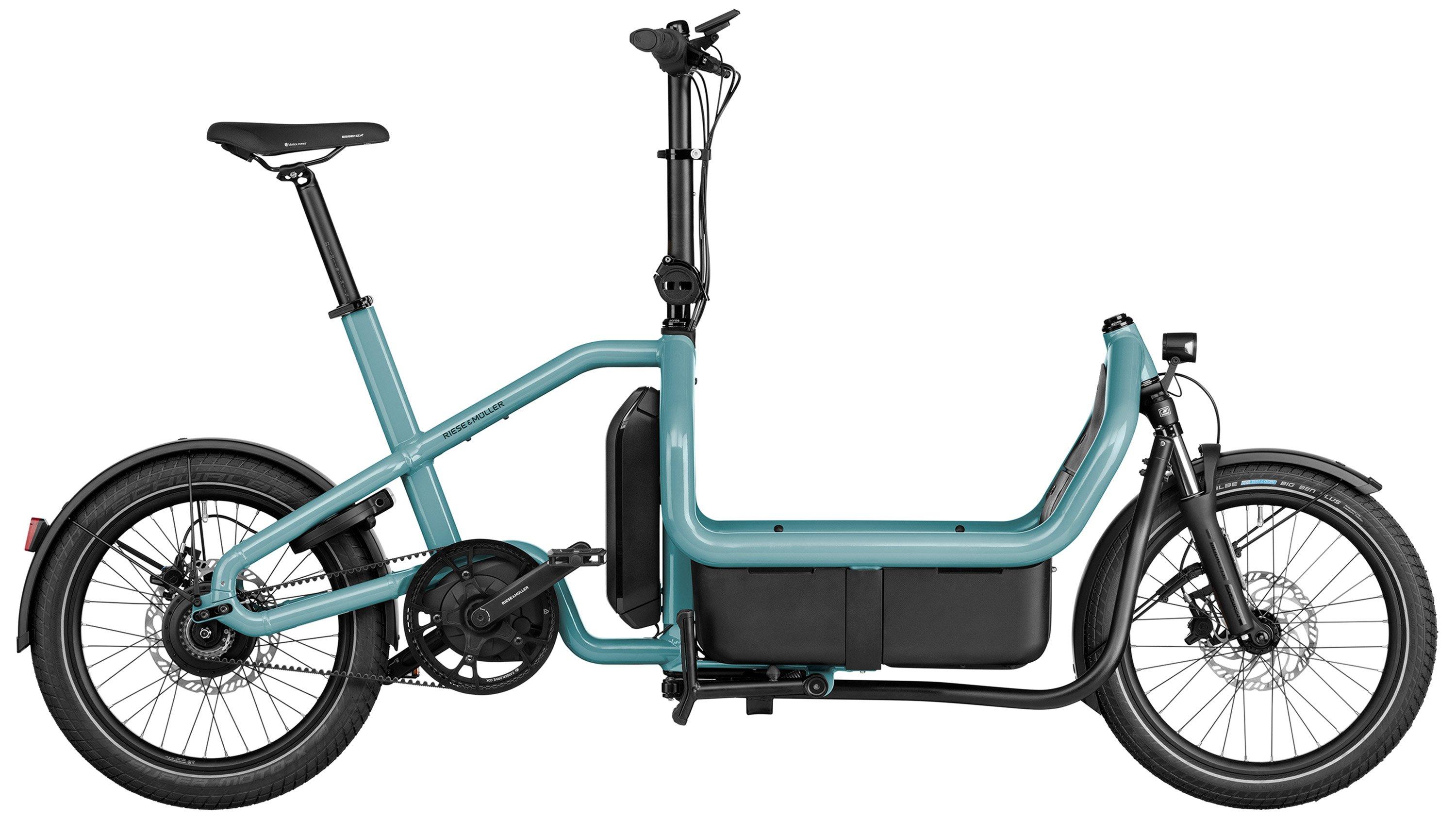 Riese & Müller Carrie vario Testbike Blau/Türkis
