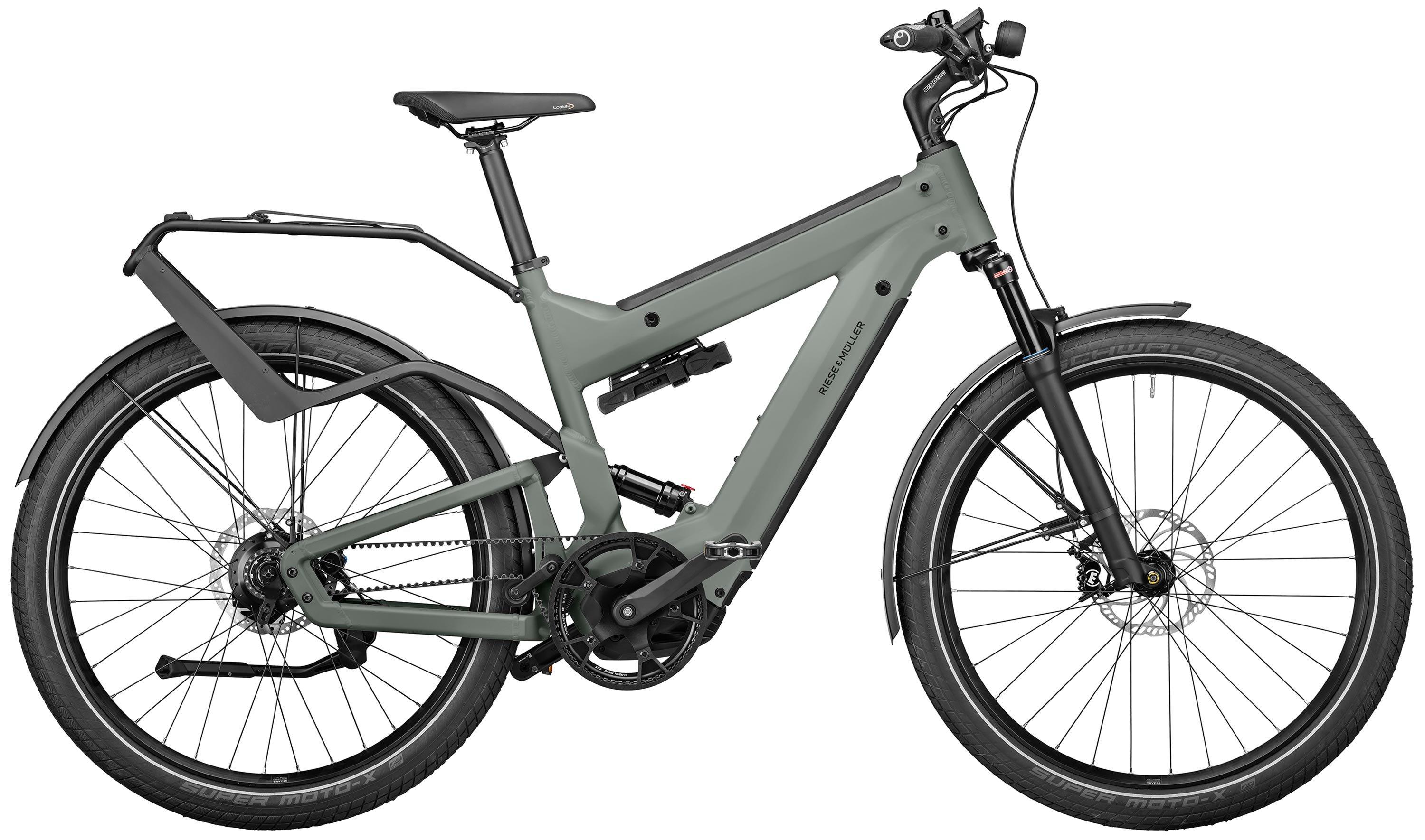 Riese & Müller Superdelite GT rohloff Testbike Grau/Grün