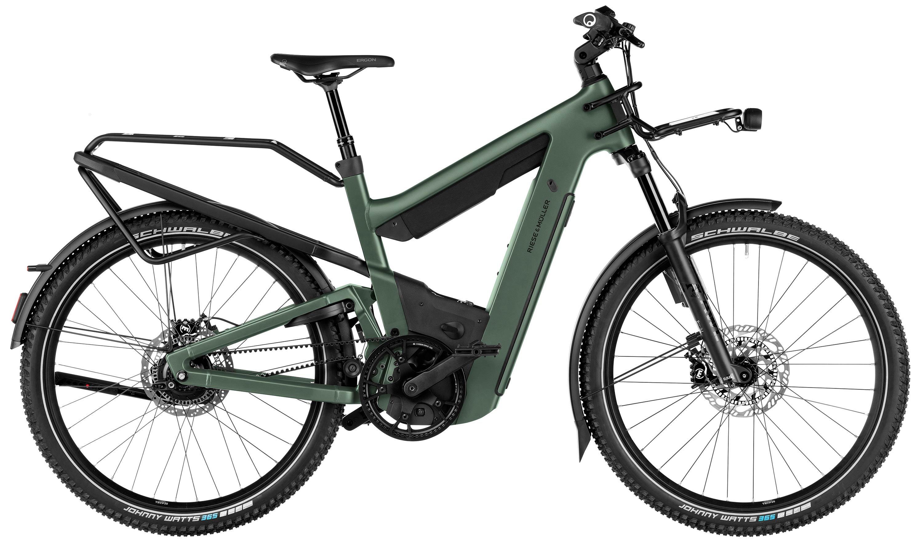 Riese & Müller Superdelite5 GT rohloff Testbike Schwarz/Grün