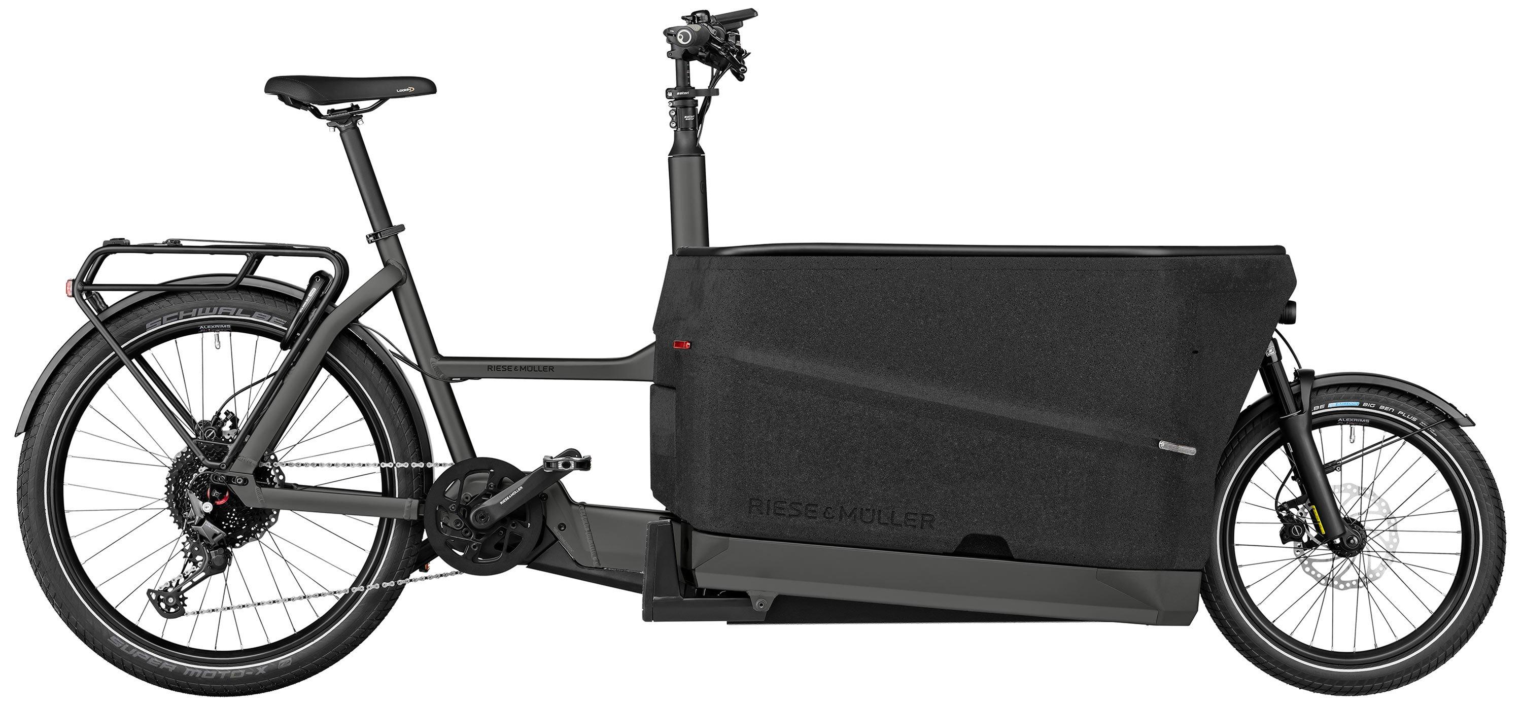 Riese & Müller Packster2 70 touring Testbike Buggy Schwarz/Anthrazit/Grau