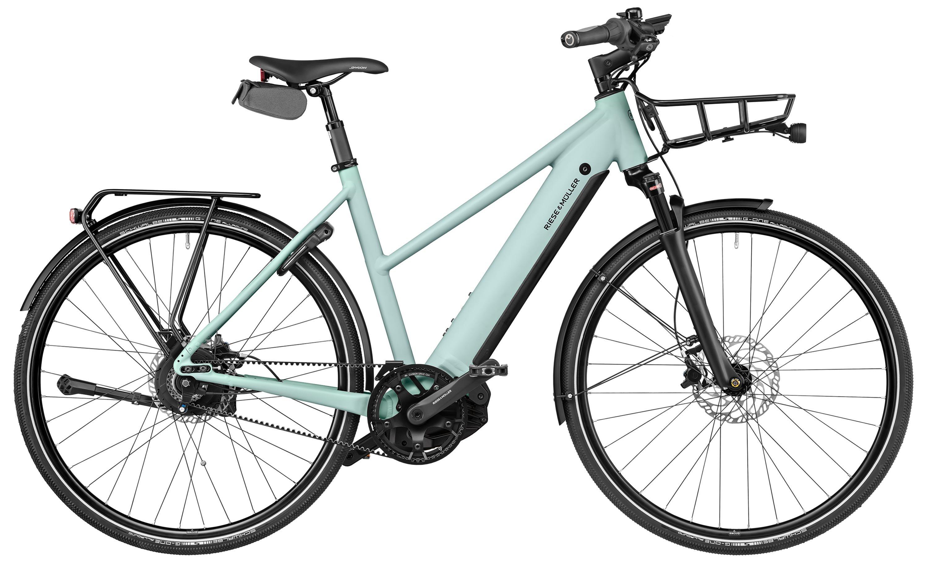 Riese & Müller Roadster4 Mixte vario Testbike Blau/Grün/Türkis