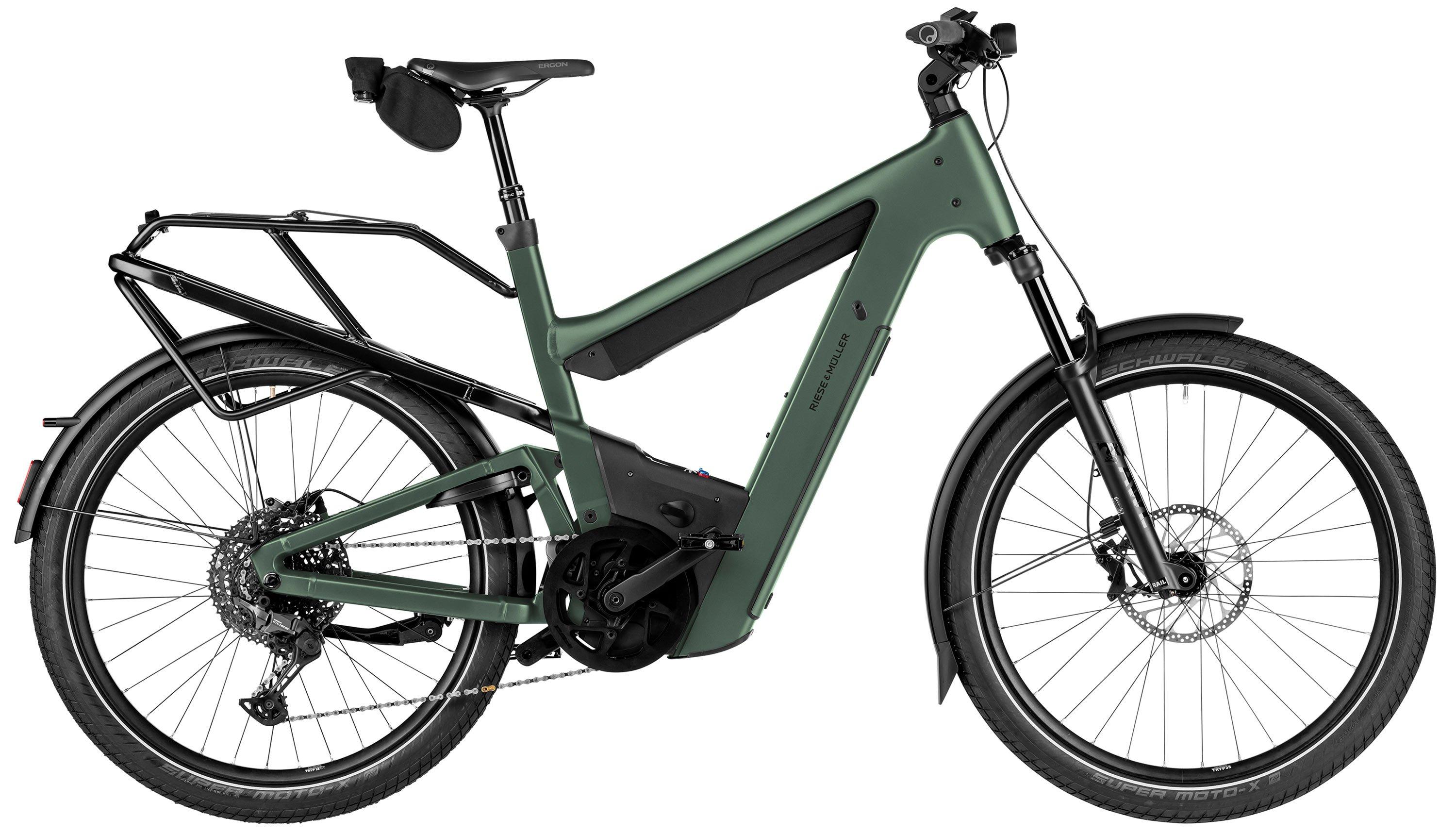 Riese & Müller Superdelite5 touring Schwarz/Grün – Image 1