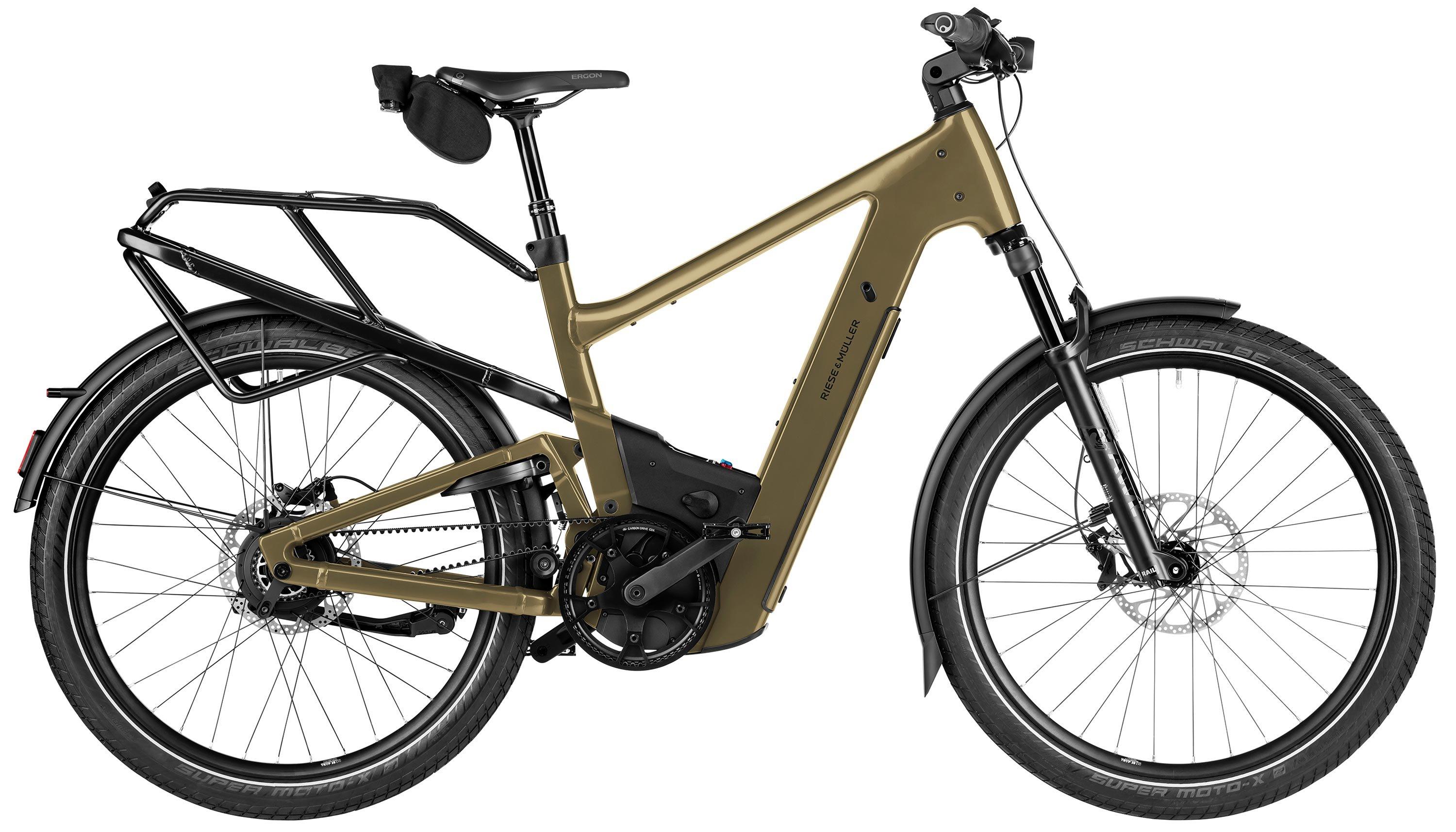Riese & Müller Delite5 vario Schwarz/Grün/Braun/Gold