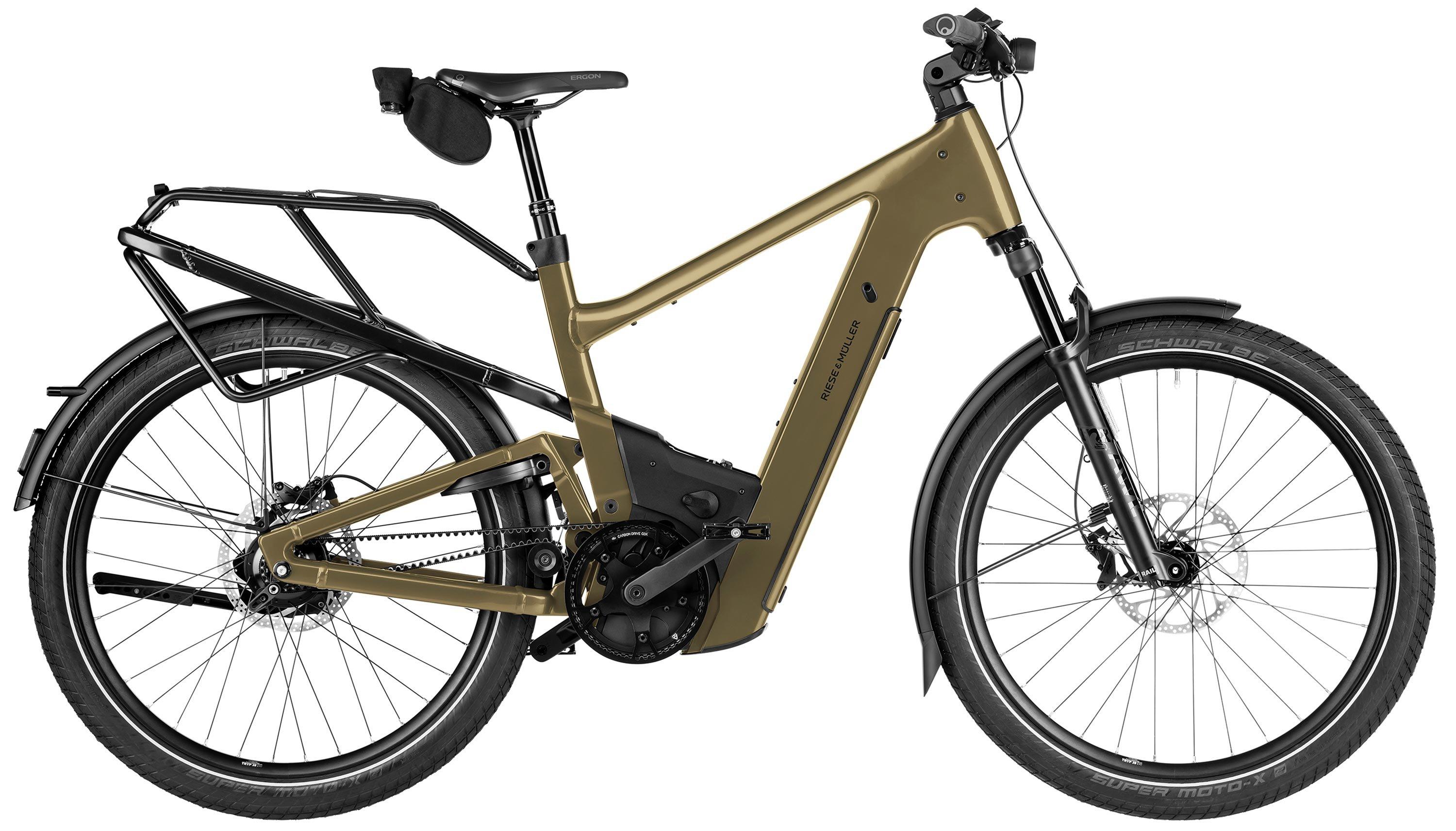 Riese & Müller Delite5 rohloff Schwarz/Grün/Braun/Gold