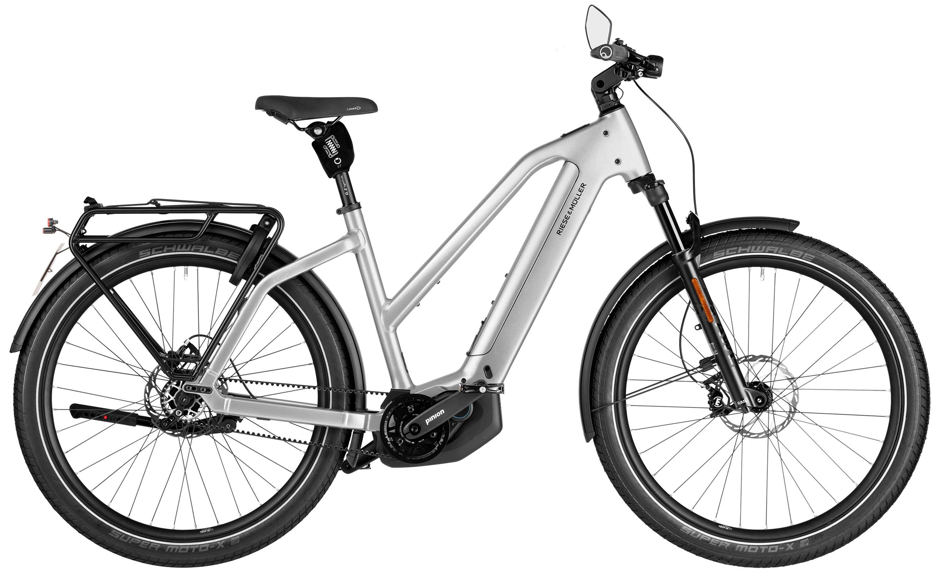 Riese & Müller Charger5 Mixte pinion HS Schwarz/Blau