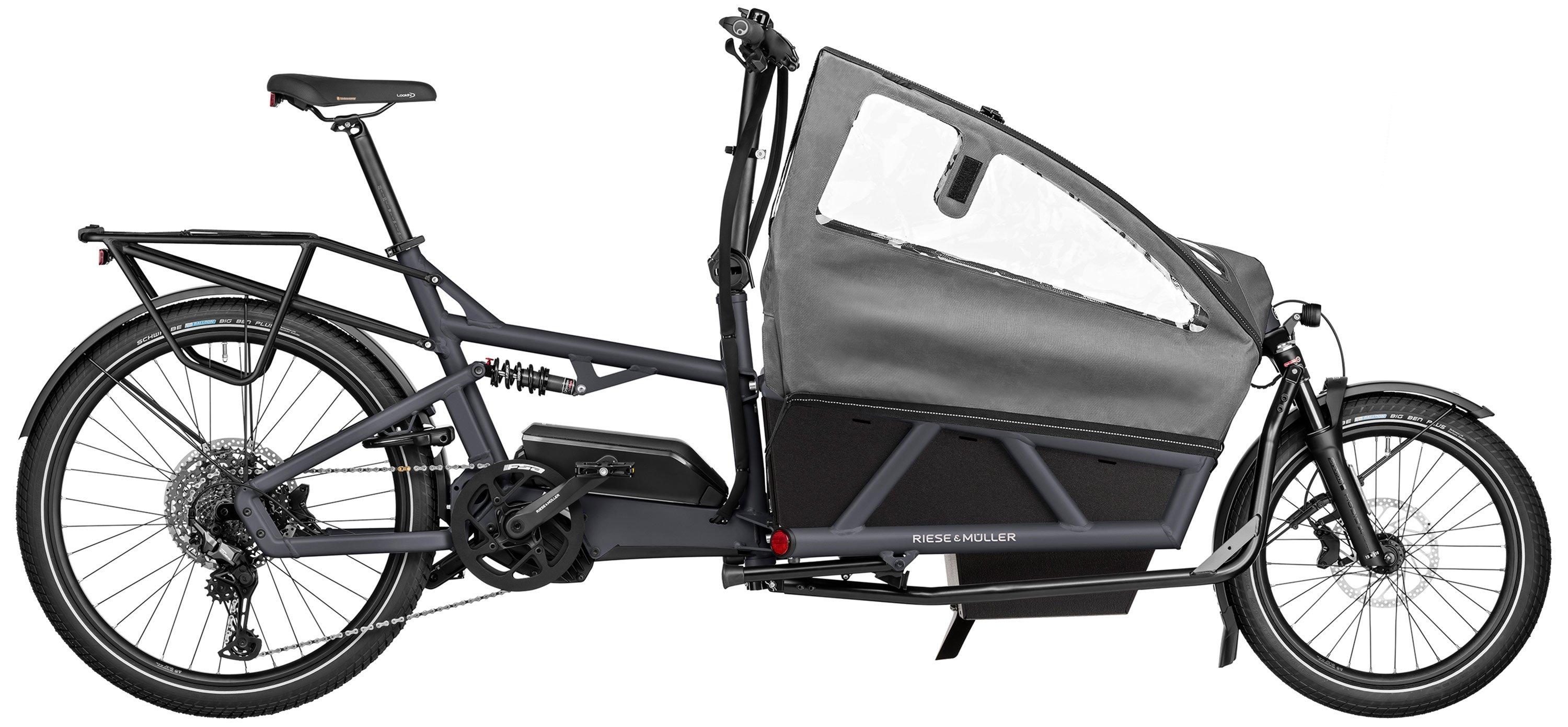 Riese & Müller Load4 60 EASY Schwarz/Grau/Blau