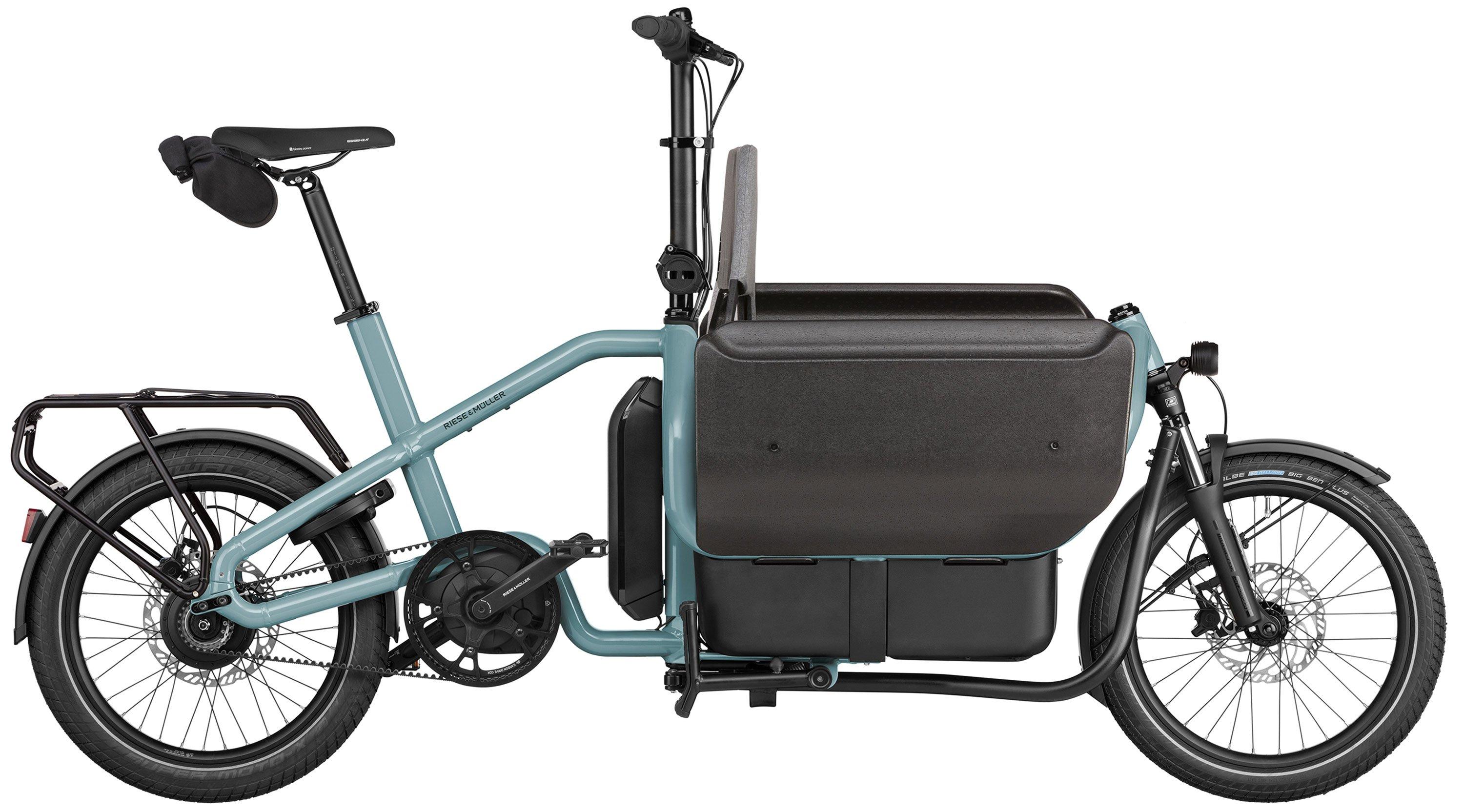 Riese & Müller Carrie2 vario Testbike Blau/Türkis