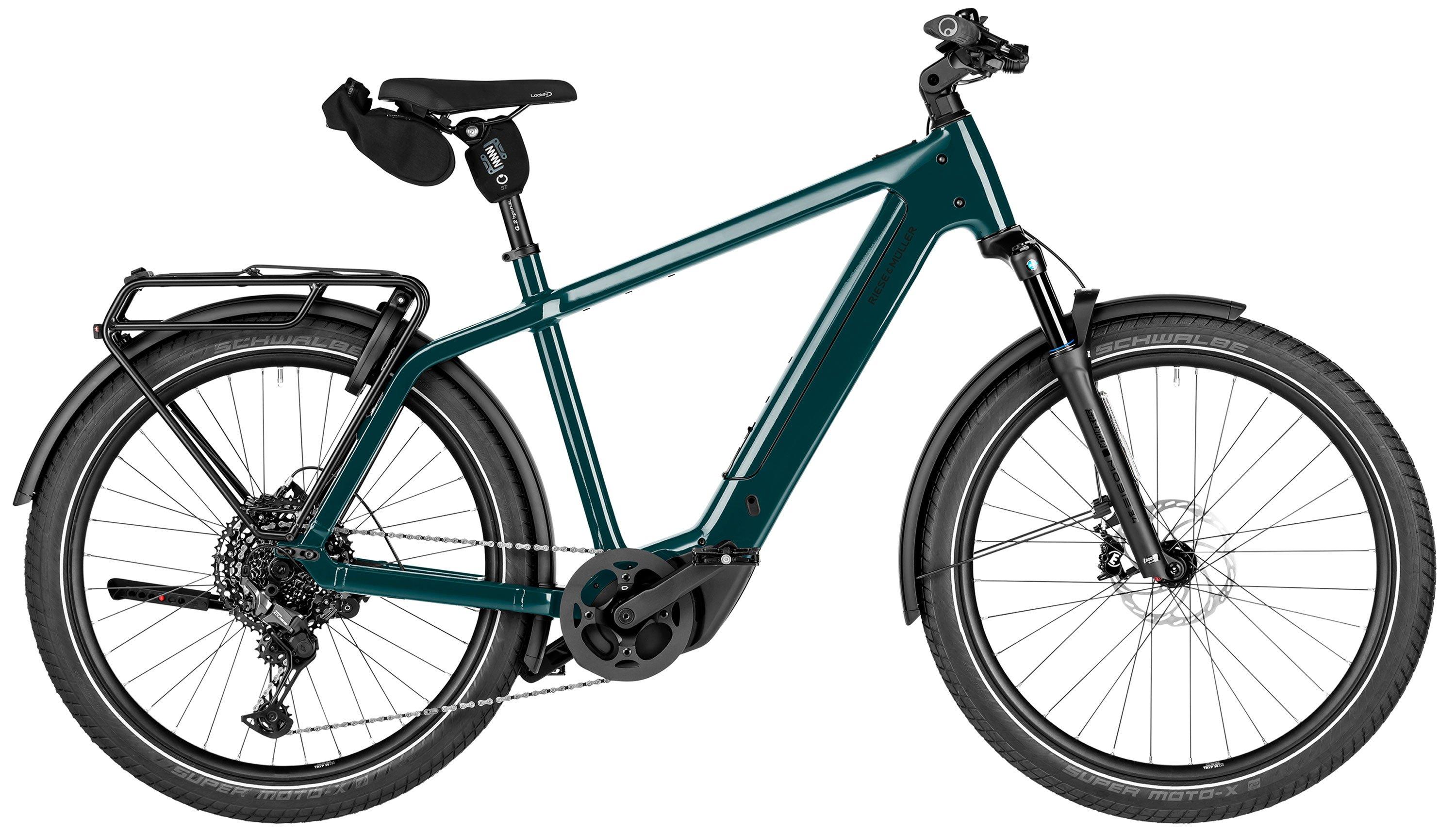 Riese & Müller Charger5 touring Testbike Blau/Grün/Türkis