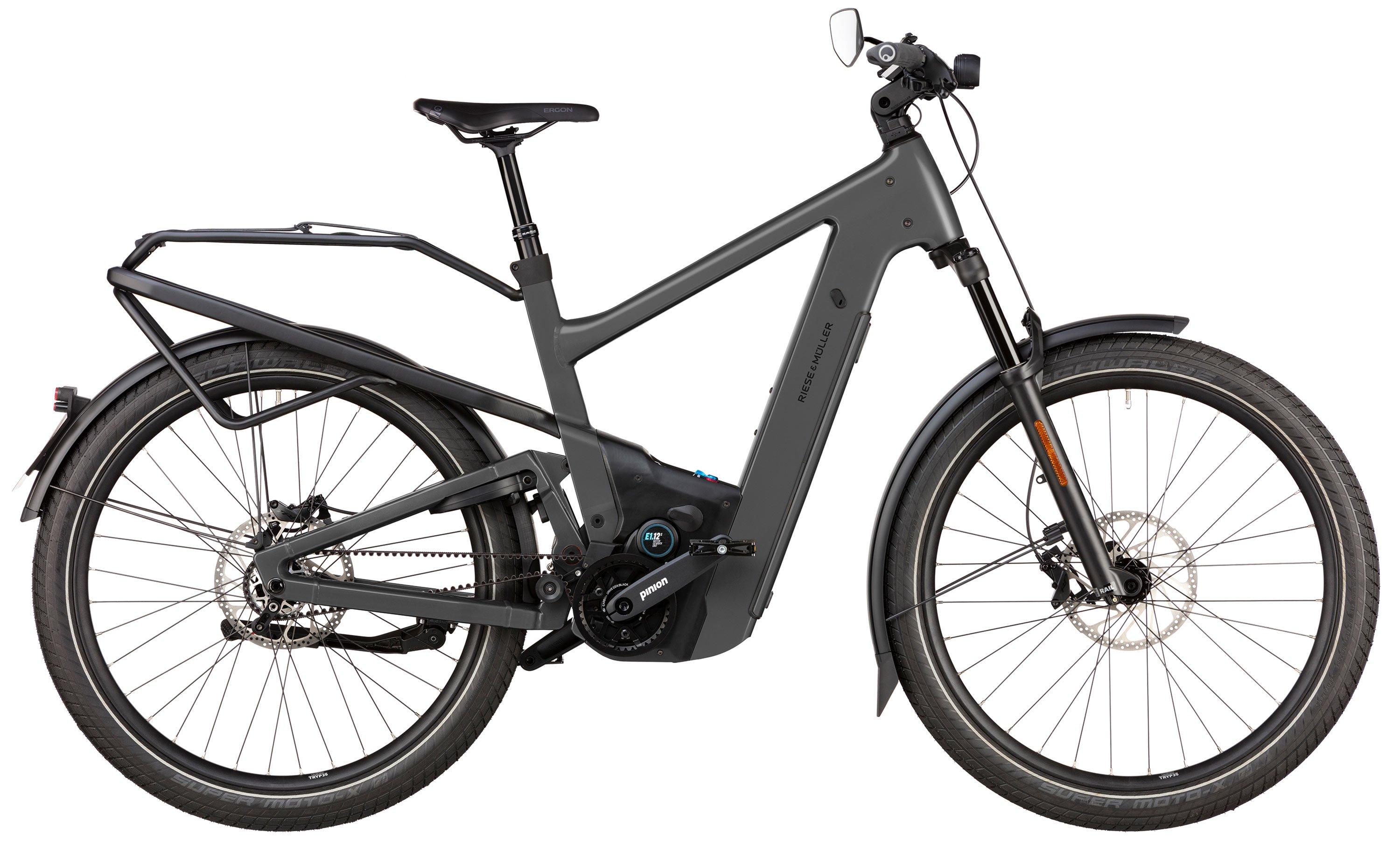Riese & Müller Delite5 pinion HS Testbike Schwarz/Anthrazit/Grau