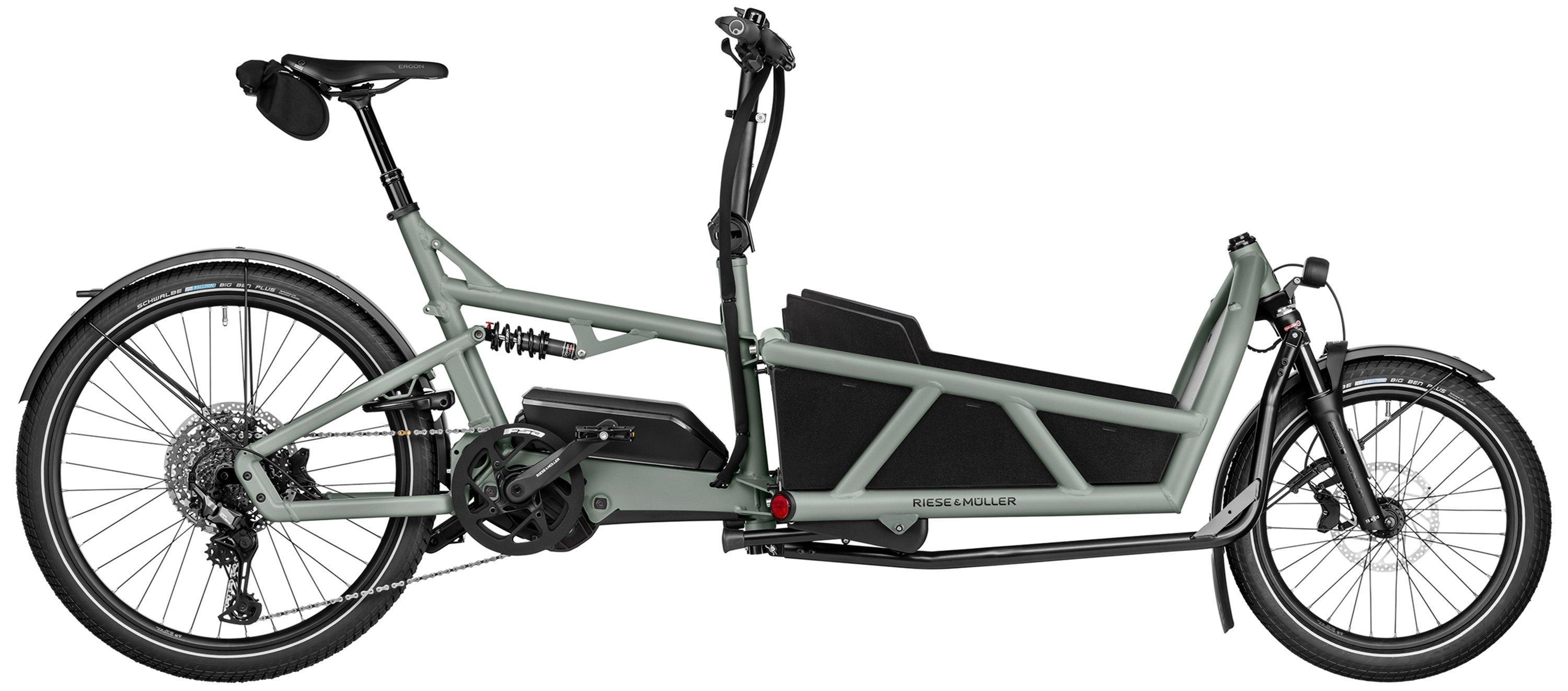 Riese & Müller Load5 60 touring Testbike Grau/Grün