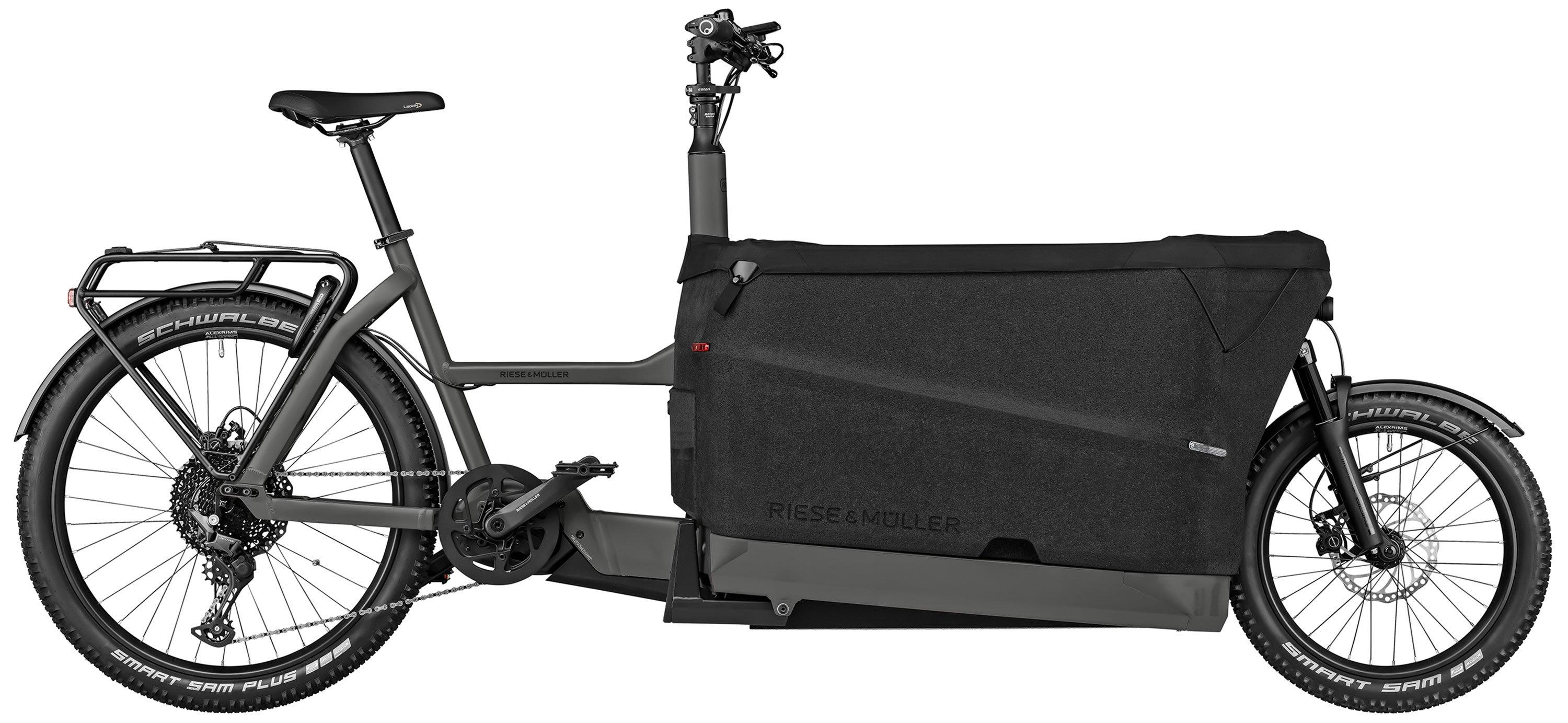 Riese & Müller Packster2 70 touring Testbike Schwarz/Anthrazit/Grau