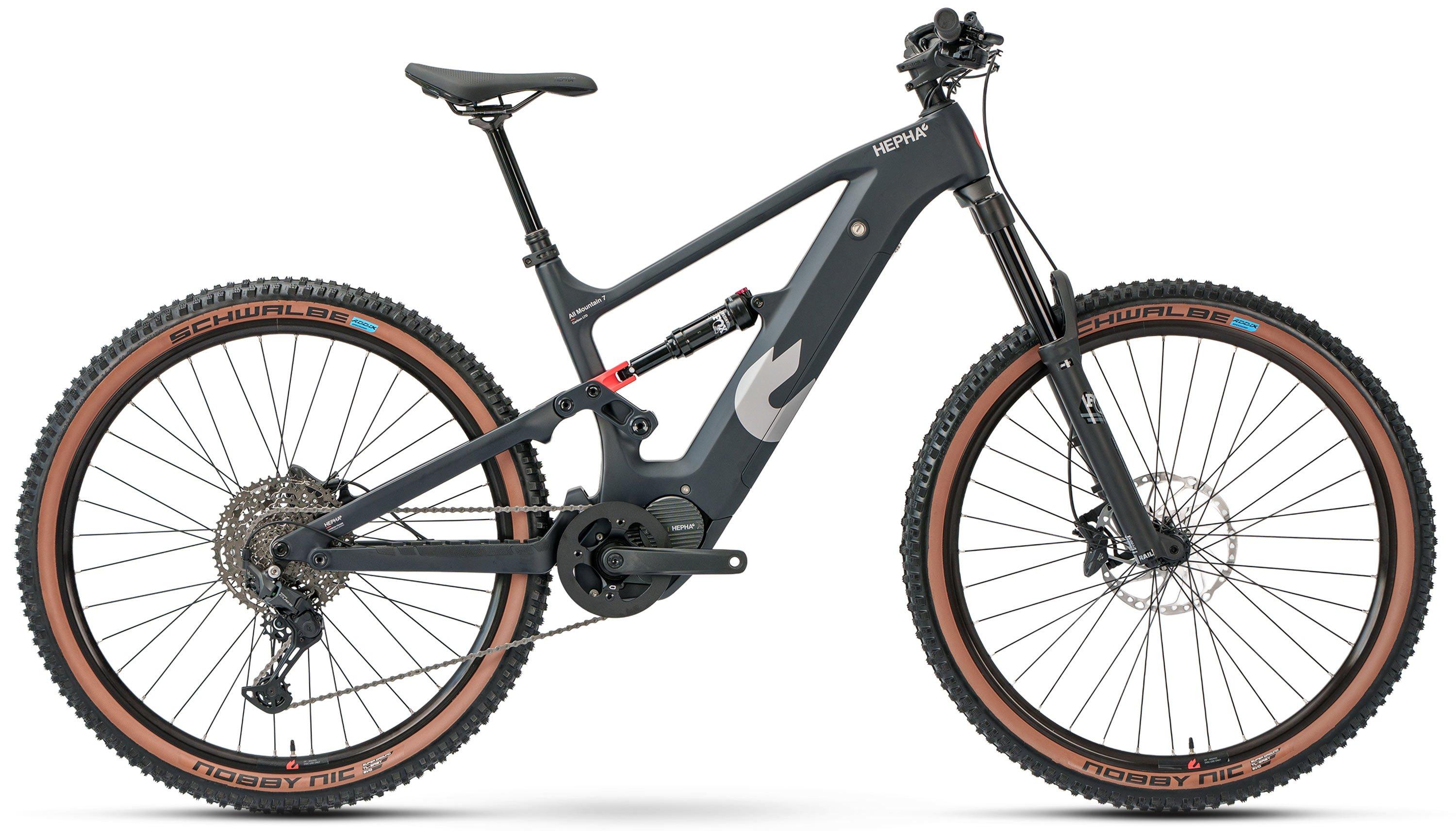 HEPHA All Mountain 7 Carbon Limited Schwarz/Anthrazit