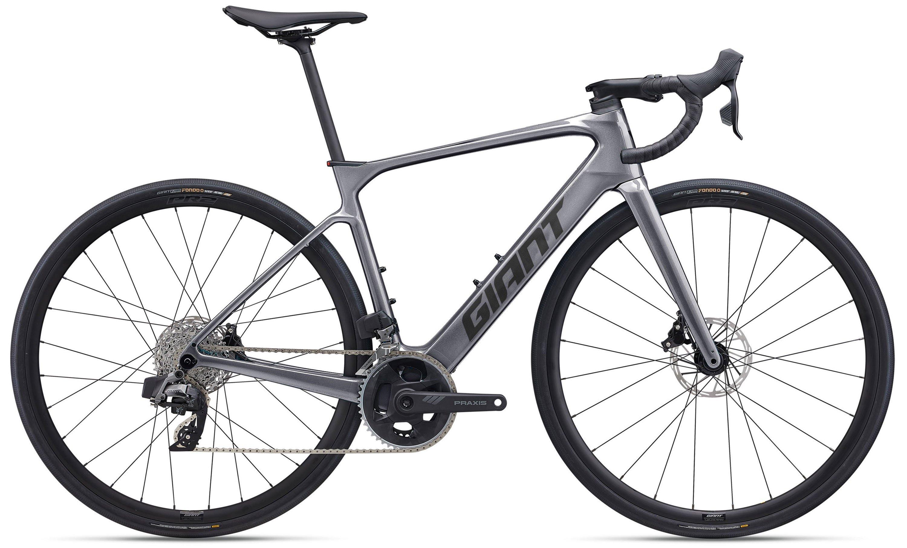 Giant Defy Advanced E+ Elite 2 Schwarz/Grau/Silber
