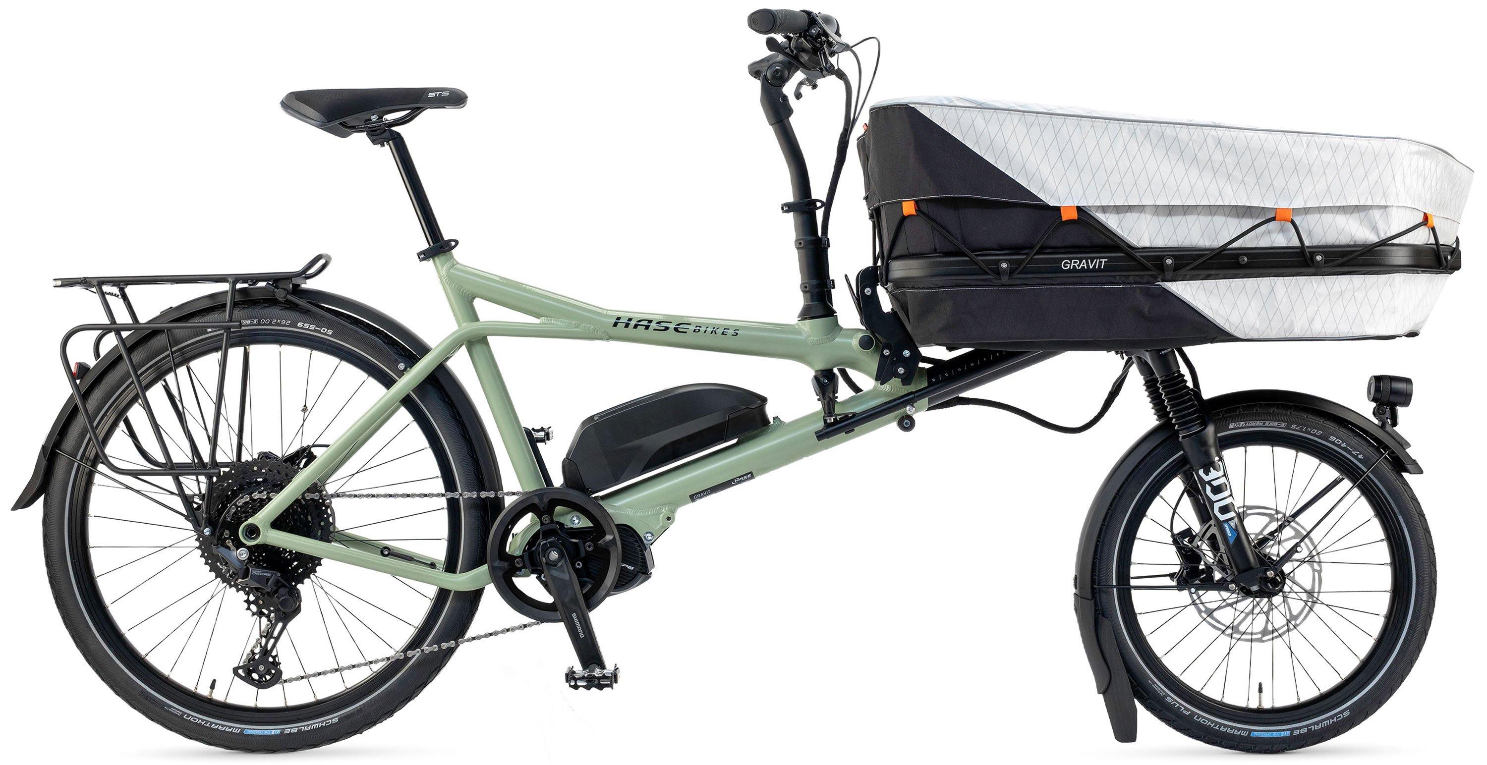 Hase Bikes Gravit CITY E Schwarz/Grün – Image 2