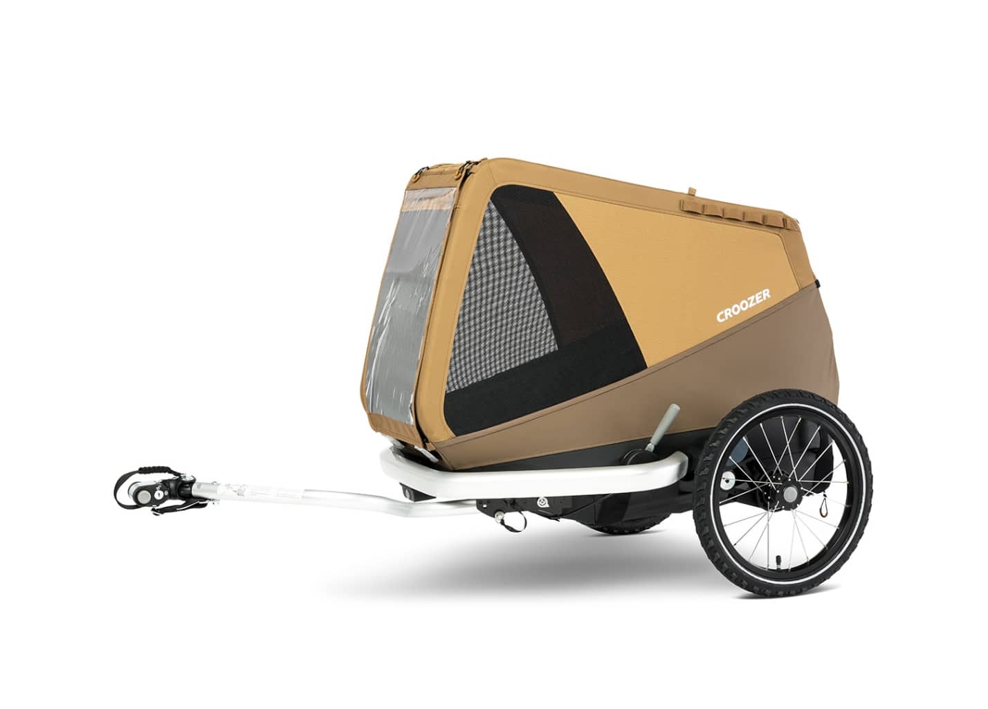 Entdecken Sie den hochwertigen Croozer Fahrradanhänger Enna: robustes Design und sicherer Transport für Ihre nächst