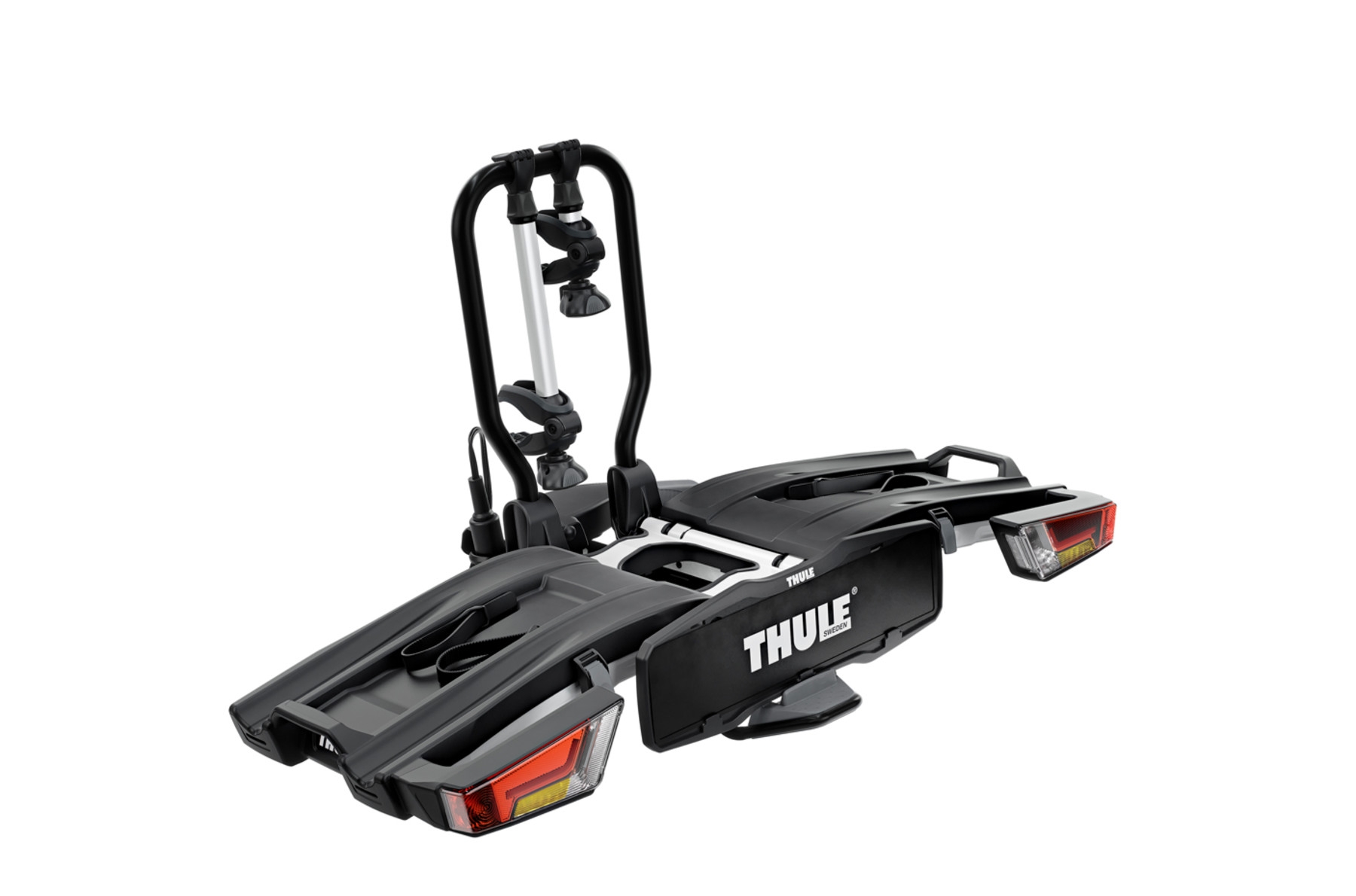 Der kompakte Thule EasyFold XT2 Fahrradträger bietet sicheren Transport für zwei Fahrräder. Ideal für unterwegs mit