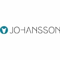 Entdecken Sie das Johansson Logo, ein Symbol für Qualität. Ideal für die Verstärkung Ihrer Markenpräsenz und Wieder