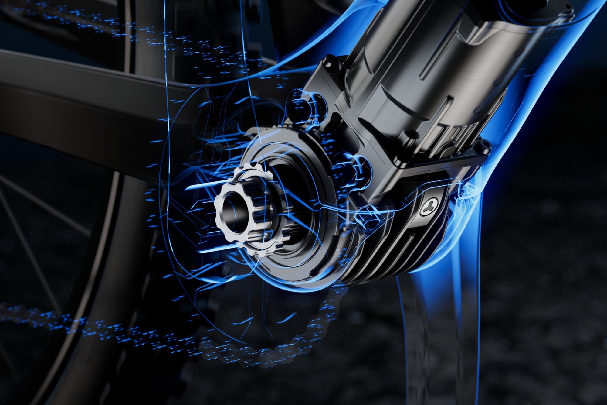 Fazua Ride 60 Motor, kompakt im Rahmen integriert, bietet effiziente Unterstützung und elegantes Design für e-Bikes
