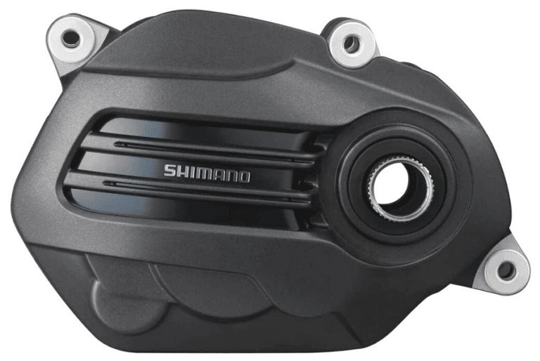 Shimano Steps E6100 Antriebseinheit, kompakt und effizient, bietet harmonische Unterstützung und modernes Design.