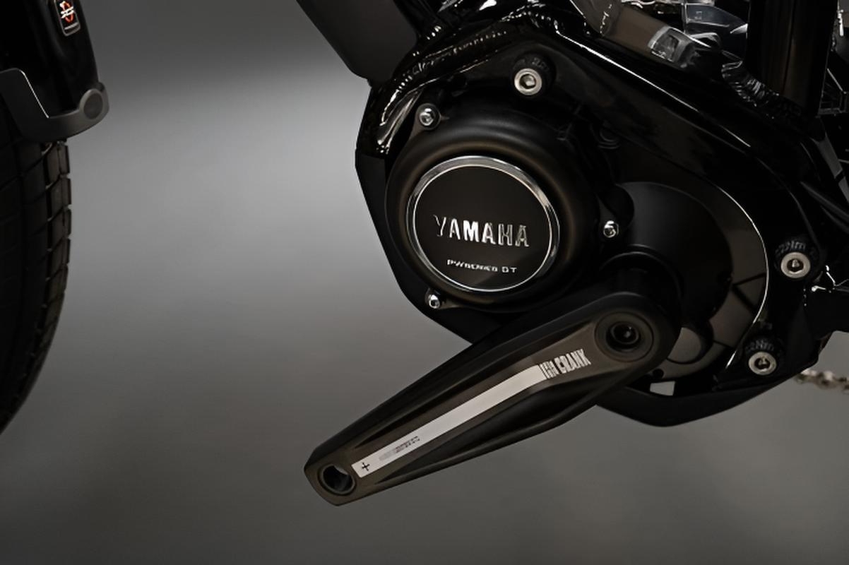 Nahaufnahme eines Yamaha PWseries ST E-Bike-Motors