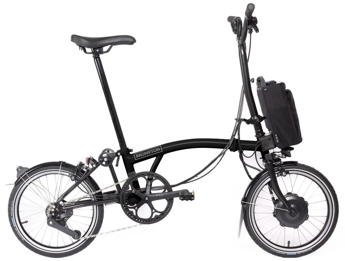 Das Bild zeigt ein Brompton Electric C-Line