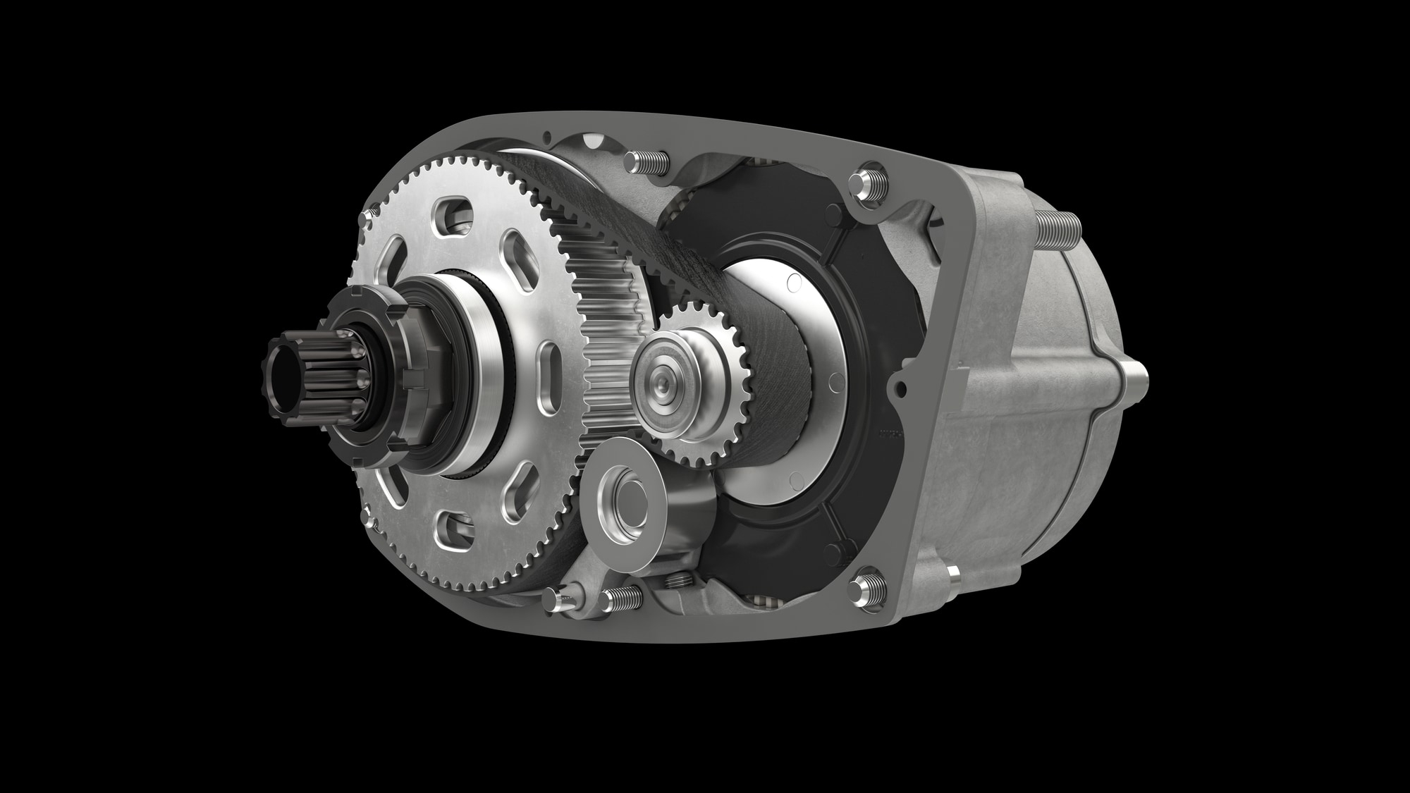 Entdecken Sie den robusten Brose E-Bike-Antrieb aus Aluminium, ohne Gehäuse für optimale Funktionalität und Langleb