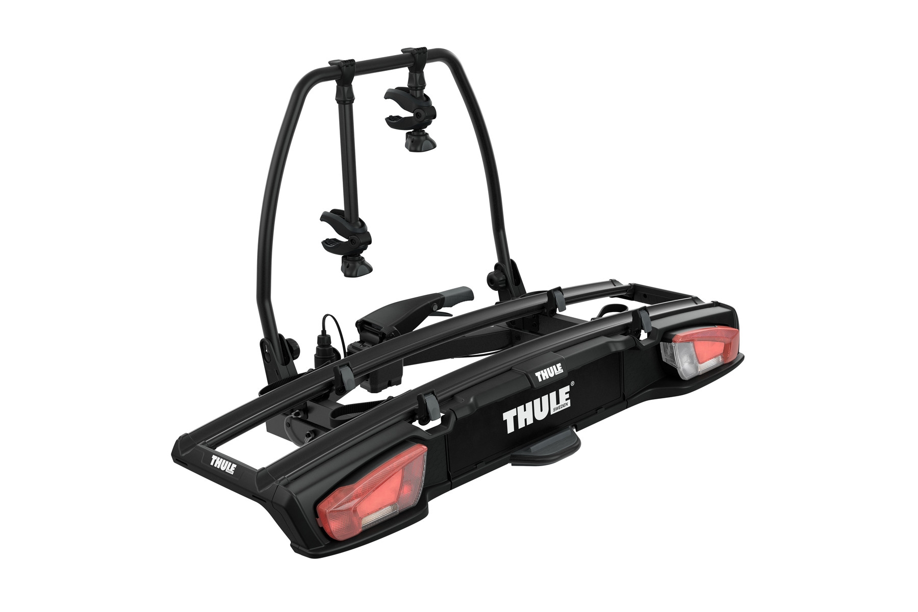 Stabiler Thule Fahrradträger in Schwarz für sicheren Transport. Einfache Montage und sicherer Halt für Ihre Fahrräd