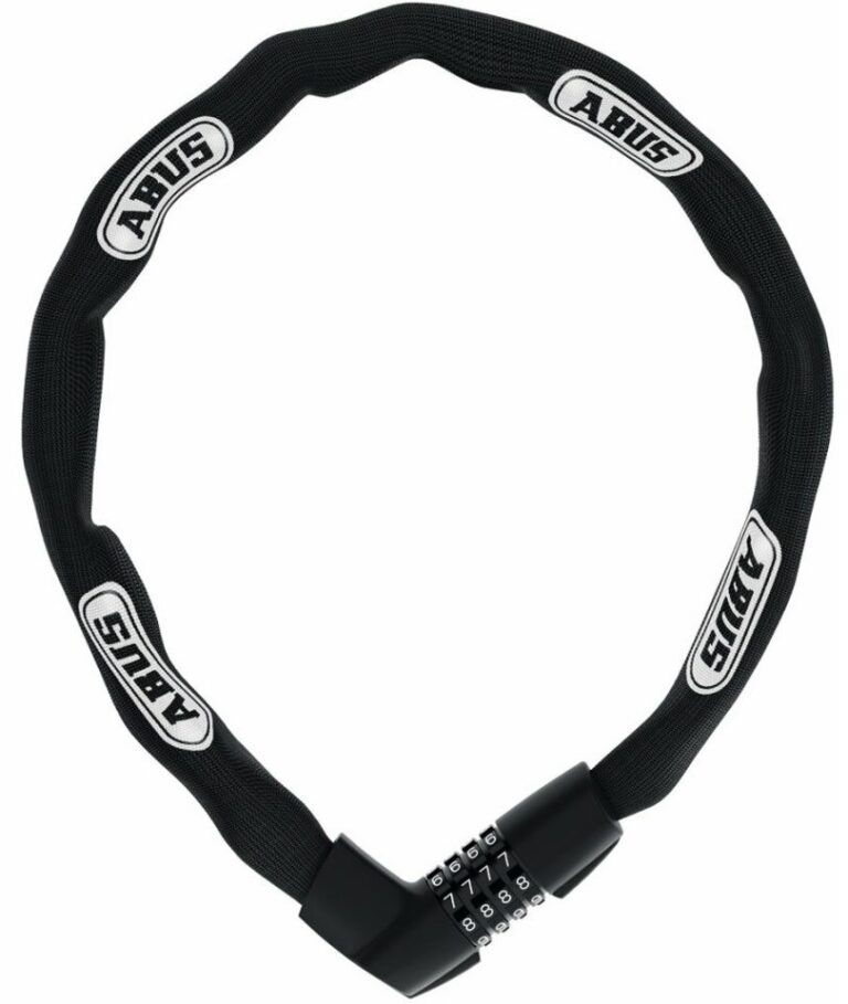 Das ABUS 1385 Kettenschloss bietet zuverlässigen Schutz mit Zahlenkombination. Robuste Verarbeitung, ideal für Fahr